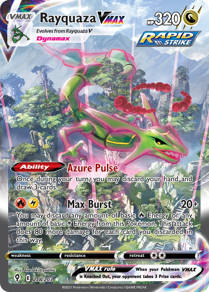 Rayquaza VMAX Alternative Illustration Sammelkarte